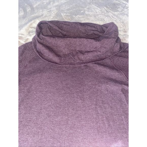 Eddie Bauer Cowl Neck Purple Waffle Thermal Long Sleeve Shirt Womens SIZE L - Picture 3 of 6